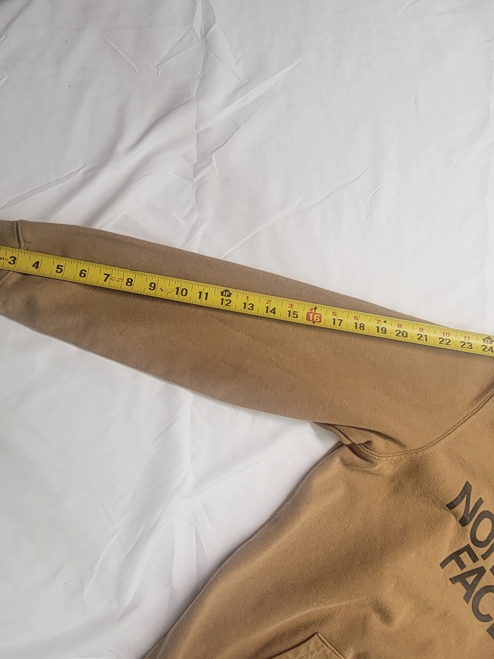 The North Face Brown Pullover Hoodie Men's Medium Logo Sweatshirt - Picture 9 of 9
